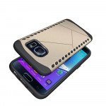Wholesale Galaxy S7 Strong Shield Hybrid Case (Champagne Gold)